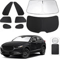 TINGLU 8PCS Window Shades for Mazda CX-30 2019-2024 2025 Accessories Car Side by TINGLU