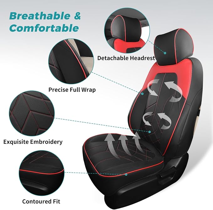 for Honda CRV Seat Covers Custom Fit 2017-2022 EXL EX LX Sport, Hybrid - Image 3