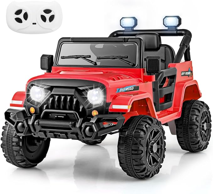 Costzon 12V Kids Ride on Truck Car, Electric Vehicle w/Remote Control, Threaded by Costzon