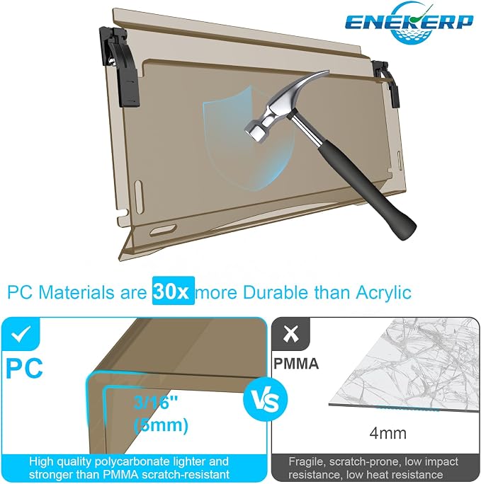 Club Car Precedent Windshield, Golf Cart Windshield - Image 3