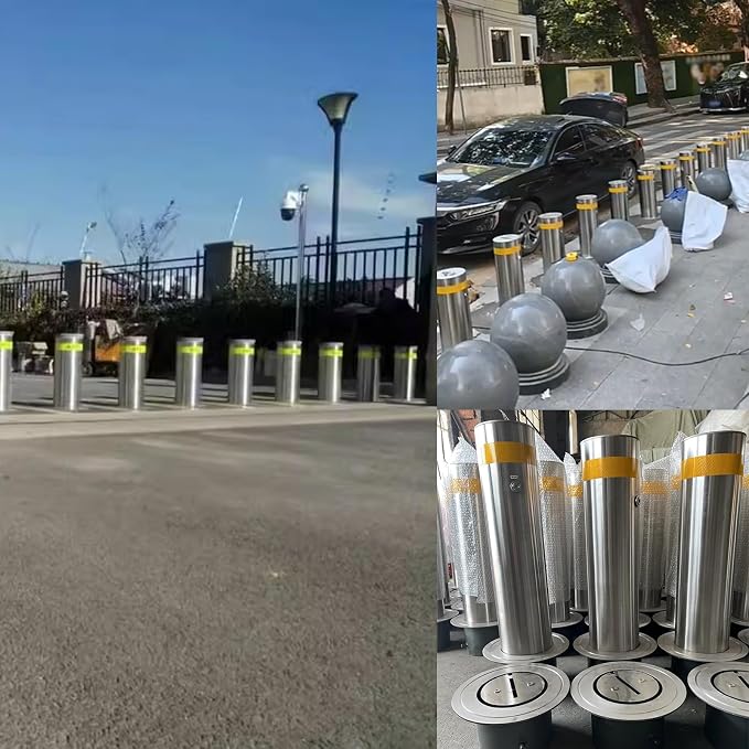 Steel Safety Bollard Post, Driveway Parking Interceptor Bollard, Crash Column - Image 2