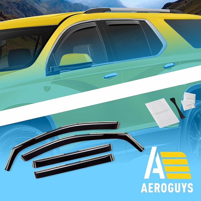 Extra Durable Window Deflectors in-Channel Window Visors Rain Guards Fit - Image 8