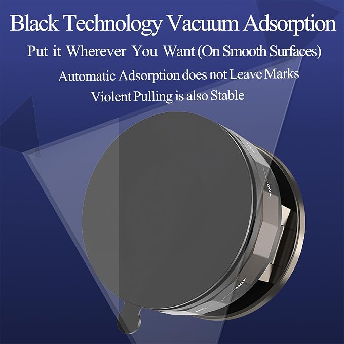 Upgraded Vacuum Magnetic Suction Phone Holder, Foldable 360° Mag Safe Car Mount - Image 3
