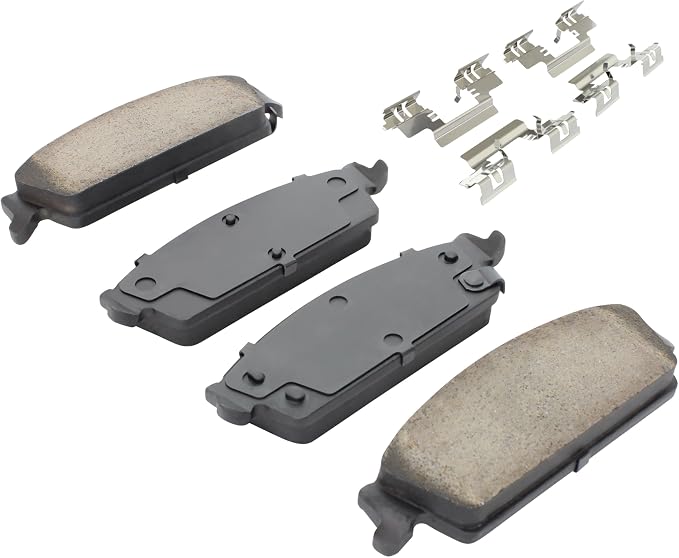 Premium Semi-Metallic Rear Brake Pads Compatible - Image 2
