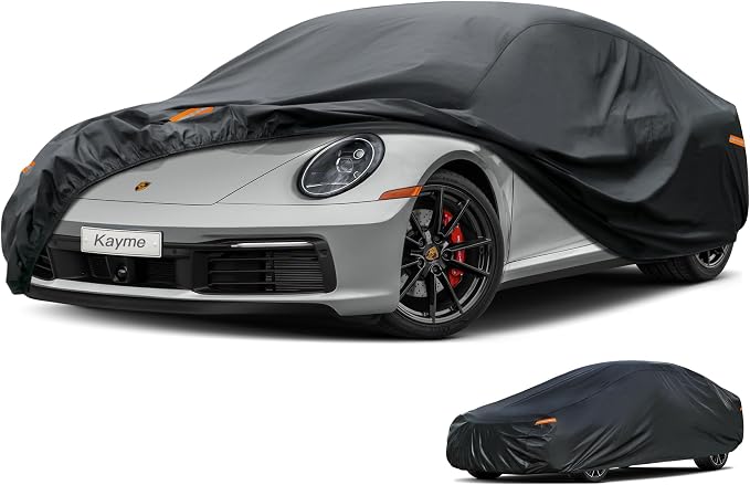 Kayme 7 Layers Coupe/Sedan Car Cover Waterproof All Weather by kayme