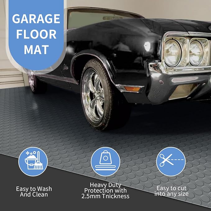 Premium Garage Floor Mat, Commercial Grade Heavy Duty Parking Mat - Image 2
