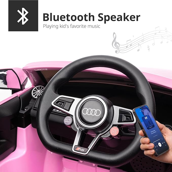 Electric Car for Kids, Licensed Audi 6V Kids Ride on Car Toy for Toddlers - Image 7