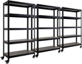 HOMEDANT House 5-Tier Metal Rolling Cart Shelf Rack Casters Heavy Duty by TheBestOrganizingSolution