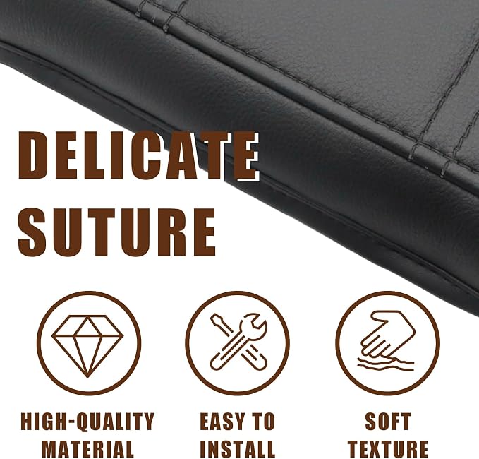 Muslogy for Acadia 2017-2023 Center Console Pad Armrest Cover Vegan Leather - Image 5