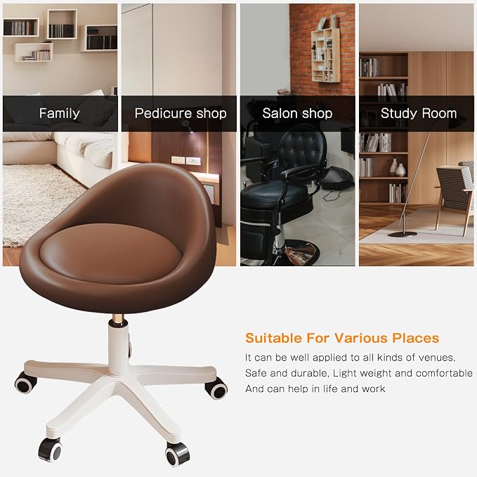 Rolling Stool Set of 3 Rolling Hydraulic Salon Stool - Image 5