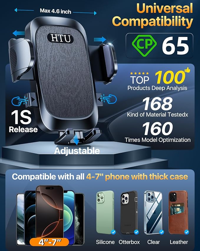 2025 Ultimate Car Phone Mount【98+LBS Strongest Suction & Military-Grade】【Patent - Image 6
