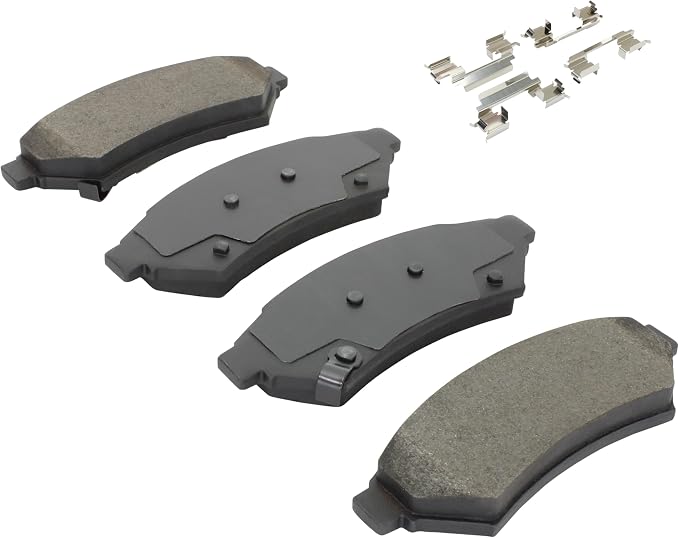 Premium Semi-Metallic Front Brake Pads Compatible - Image 2