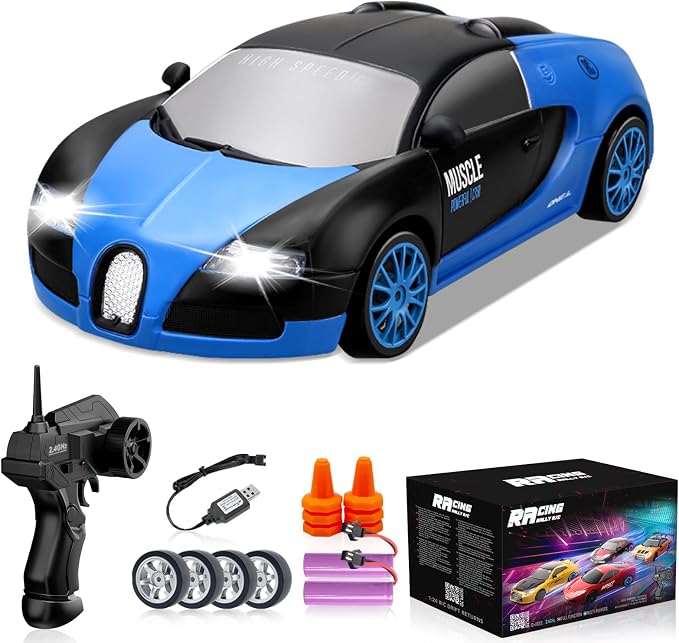 RC Drift Car, 1:24 4WD Drifting RC Cars 2.4GHz High Speed Remote Control Car by YUANPLAN