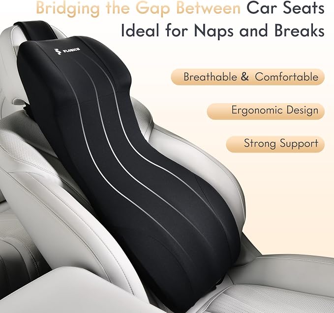 FLORICH Lumbar Support with Car Headrest Pillow 2-in-1 Memory Foam Car Seat - Image 8