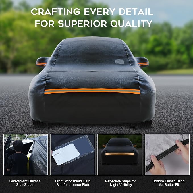 Hatchback Car Cover Waterproof All Weather - Image 4