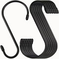 24 Pack 6 Inch S Hook, Large Vinyl Coated S Hooks by Nisoger
