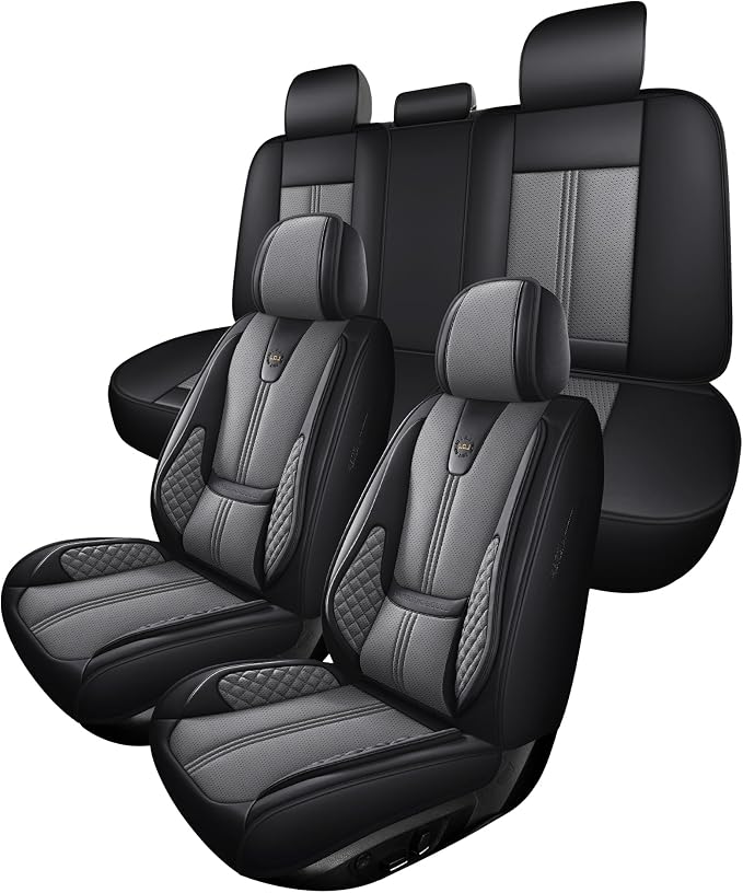 Car Seat Covers Full Set, Easy Install Luxury Leather Automotive Seat Covers - Image 7