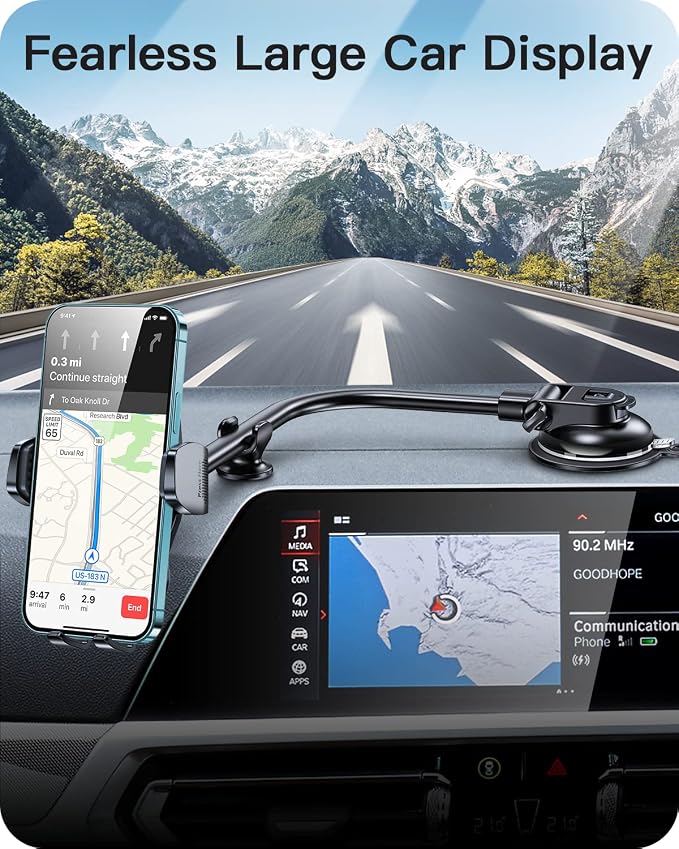 APPS2Car Phone Holder for Car Windshield/Dashboard/Window, Cell Phone Mount for - Image 6