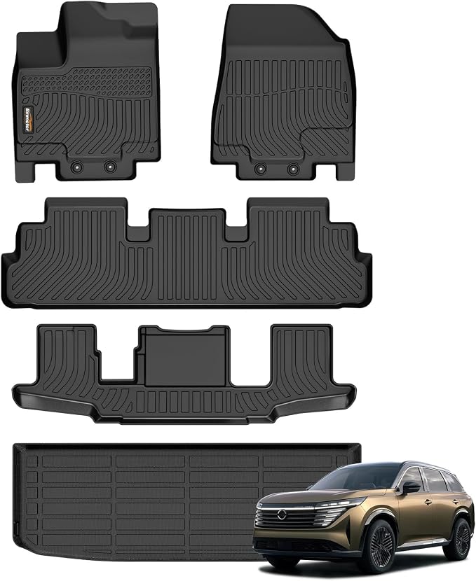 Binmotor-All Weather Floor Mats Cargo Liner Set by VisittheBinmotor