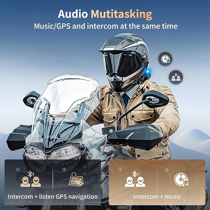 Fodsports FX8 Pro Motorcycle Communication Systems - Image 5