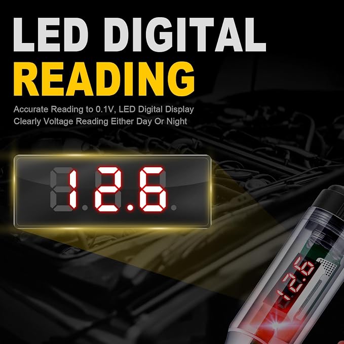 Automotive Test Light 5-90V Digital LED Circuit Tester - Image 3