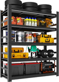 72" H Metal Garage Shelving Unit, 5-Tier Adjustable Garage Storage Shelves by ErgoNova