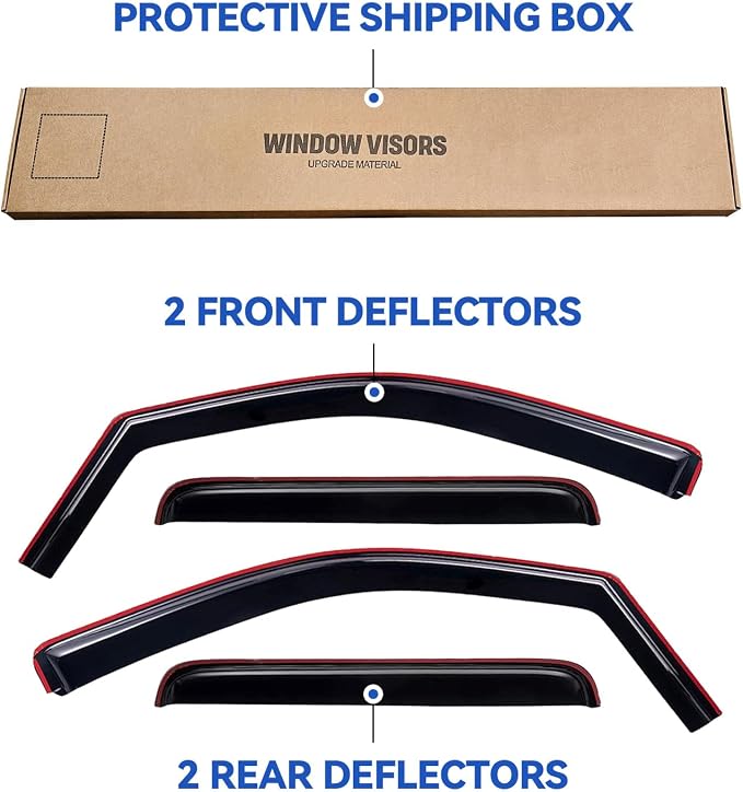 in-Channel Window Visors Rain Guards Shield - Image 5