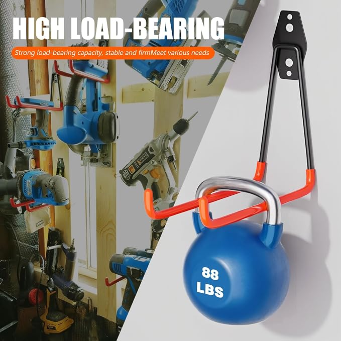 Heavy-Duty Garage Hooks -4 Pack Type large J - Image 4