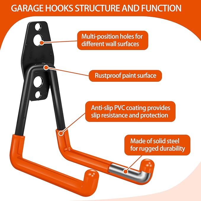 18 Pack Garage Hooks Heavy Duty - Image 3