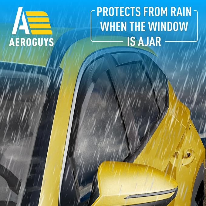 Extra Durable Window Deflectors in-Channel Window Visors Rain Guards Fit - Image 2