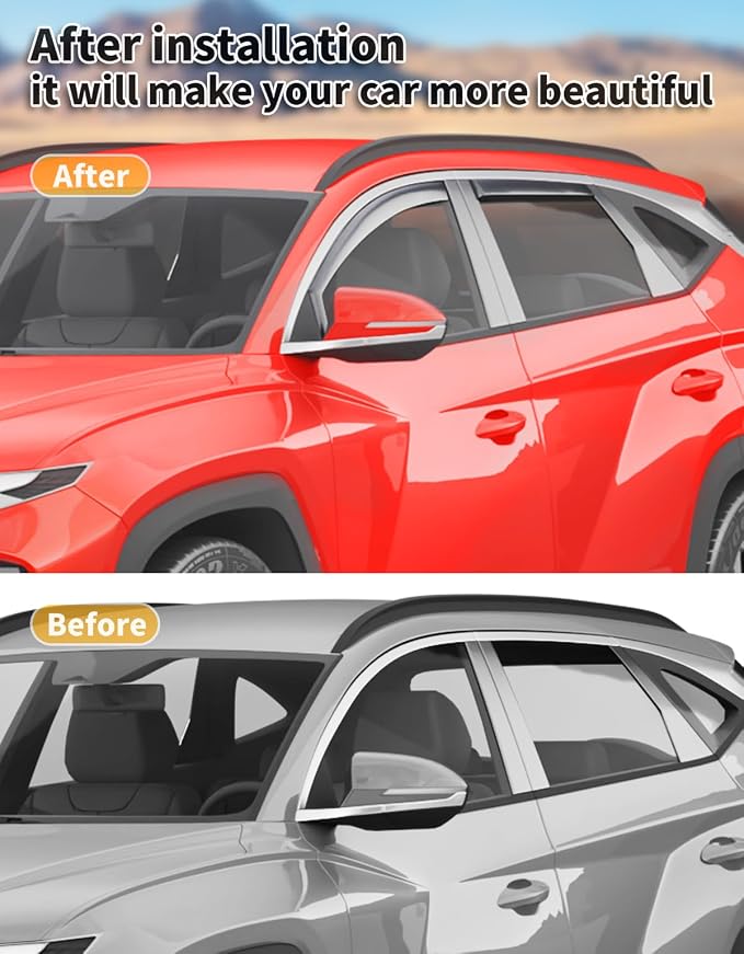 in-Channel Window Rain Guards Fit - Image 6