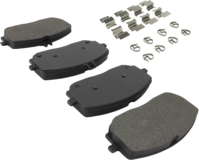 Premium Semi-Metallic Front Brake Pads Compatible - Image 2