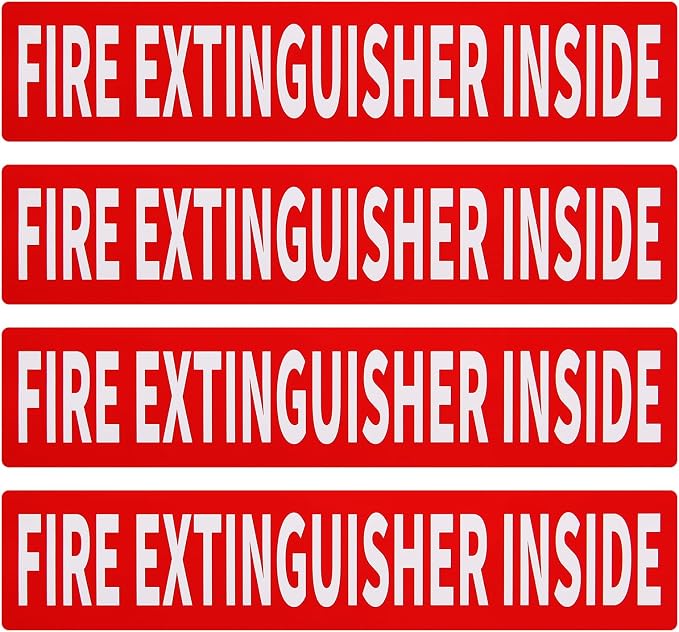 Madrigal Fire Extinguisher Inside Sticker Sign, Weatherproof & UV Protected by Unknown