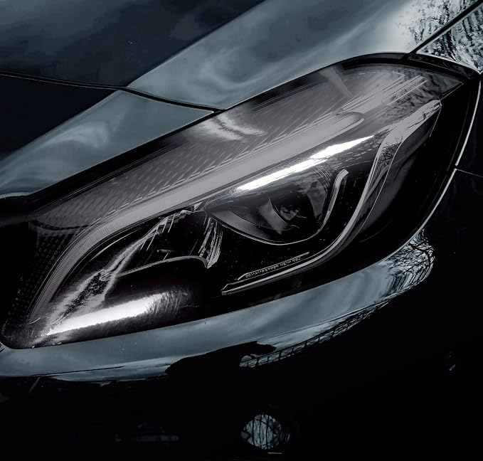 VViViD Smoke Black Adhesive Headlight Wrap Tinting Vinyl - Image 2
