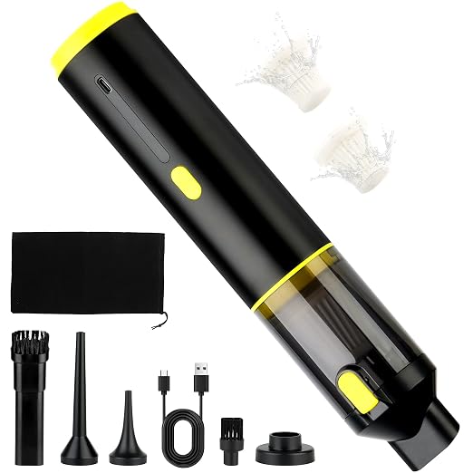 Cros 4-in-1 Mini Cordless Vacuum Cleaner, 21kPa Powerful Suction, Portable by CROS