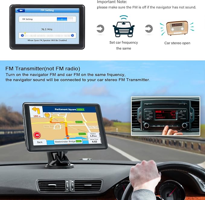 GPS Navigator for Car Truck, GPS Commercial Drivers 2025 Trucker GPS for Semi - Image 6