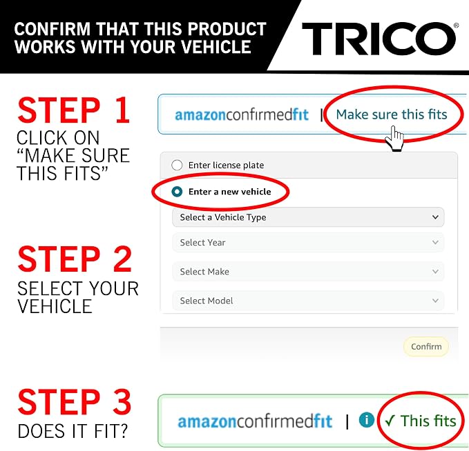TRICO Gold™ 20 & 20 Inch Pack of 2 Automotive Replacement Windshield Wiper - Image 8
