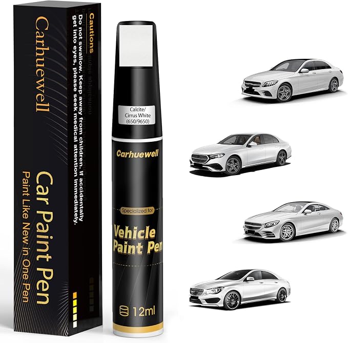 Calcite/Cirrus White Touch Up Paint Compatible by Carhuewell