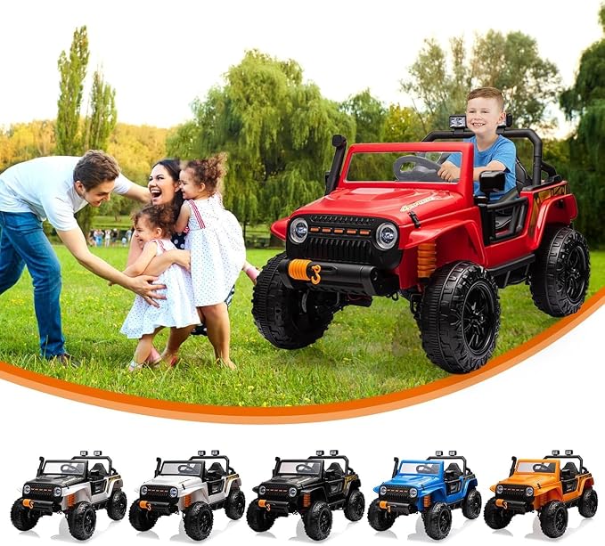 Hetoy 24V 2 Seater Ride On Car for Kids, Electric Truck - Image 8
