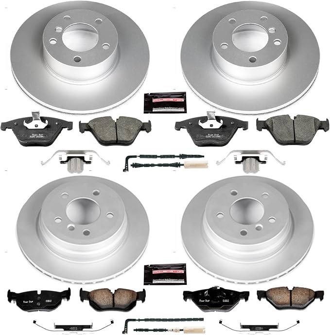 Power Stop CRK4104 Front and Rear Z23 Evolution Geomet Coated Brake Kit - Image 2