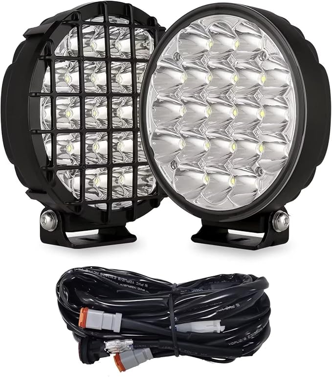 BIGLION.X 6-Inch Round LED Offroad Light 2pcs 210W 32000LM Super Bright Spot by BIGLIONX