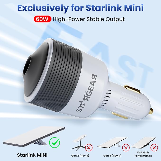Starlink Mini Car Adapter - 12V to 24V DC Step Up Converter - Image 5