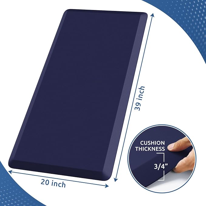 KitchenClouds Kitchen Mat Cushioned Anti Fatigue Rug 20"x39" Waterproof - Image 2