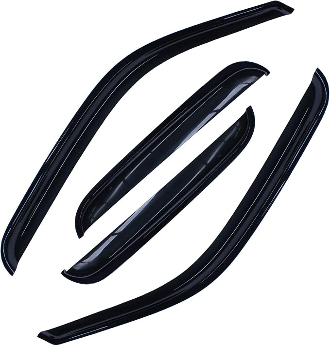 4pcs Side Window Deflectors Window Visors - Image 2