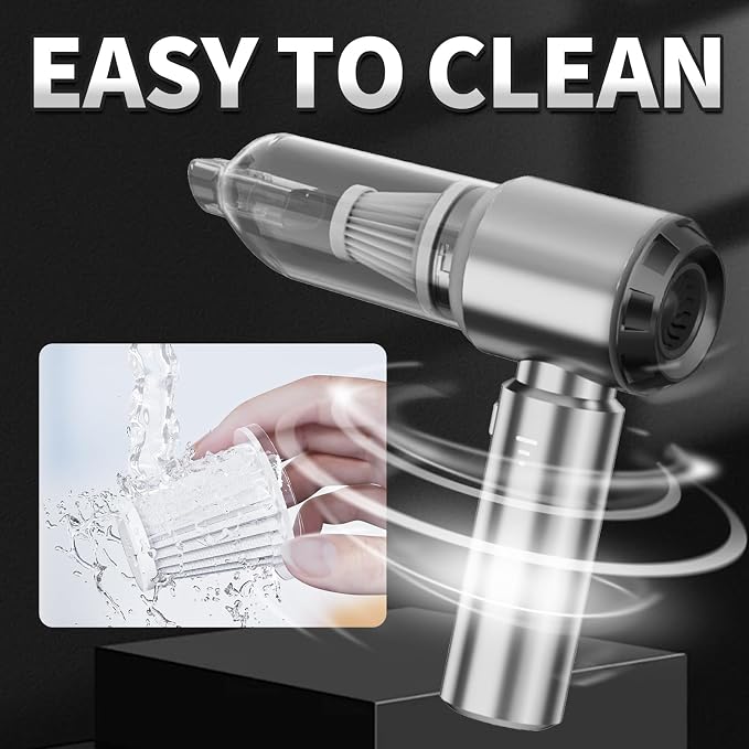 Handheld Car Vacuum Cleaner Cordless, 21000Pa High Power Hand Held 3-Speed - Image 3