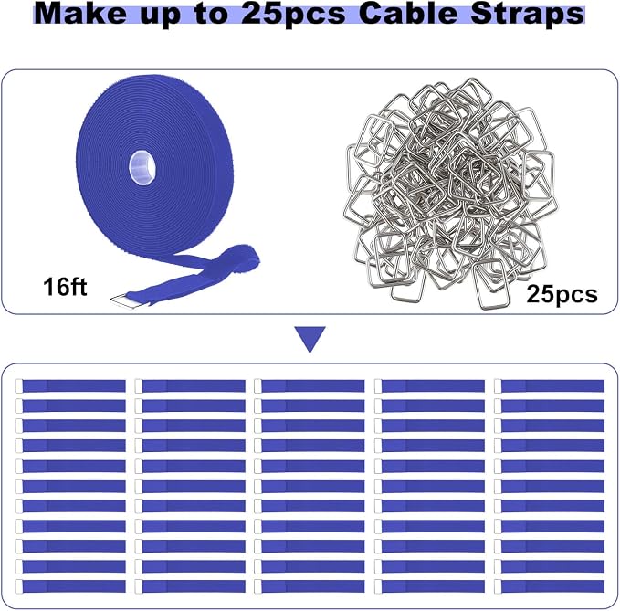 1"x16ft Hook and Loop Straps - Image 4