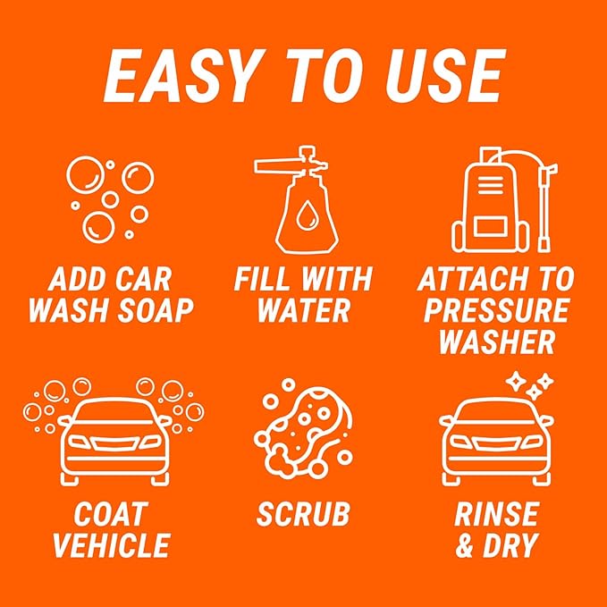 Armor All 2-in-1 Foam Cannon Kit, Car Cleaning Kit Connects to Power Washers - Image 5