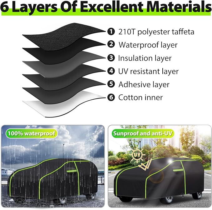Car Cover for 2015-2024 RX350 RX450 RX500，PEVA Full Car Cover –Adding Cotton - Image 5