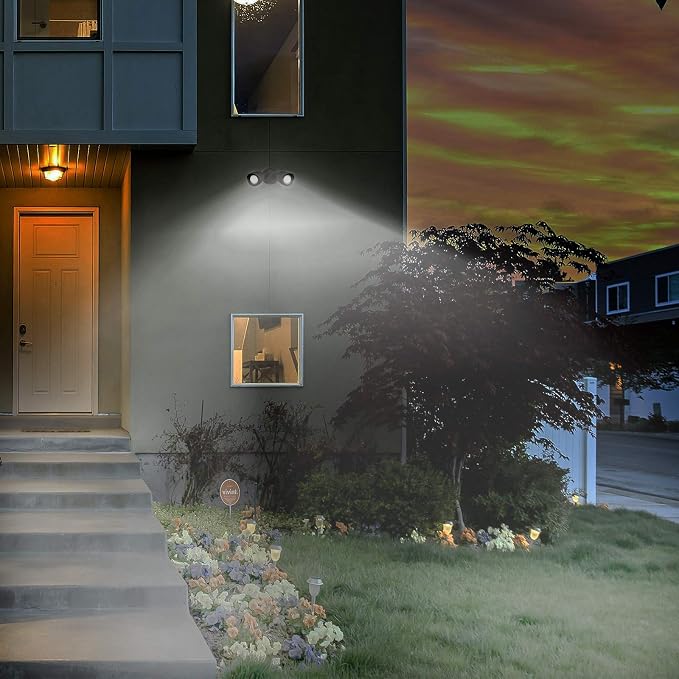 Ciata Flood Lights Outdoor, 20-Watt LED Bullet Head Security Flood Lights - Image 2
