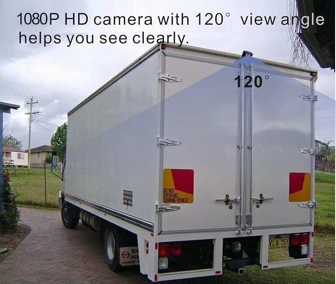 AHD 1080P 7" Reverse Rear View Backup Camera System, Camera - Image 7